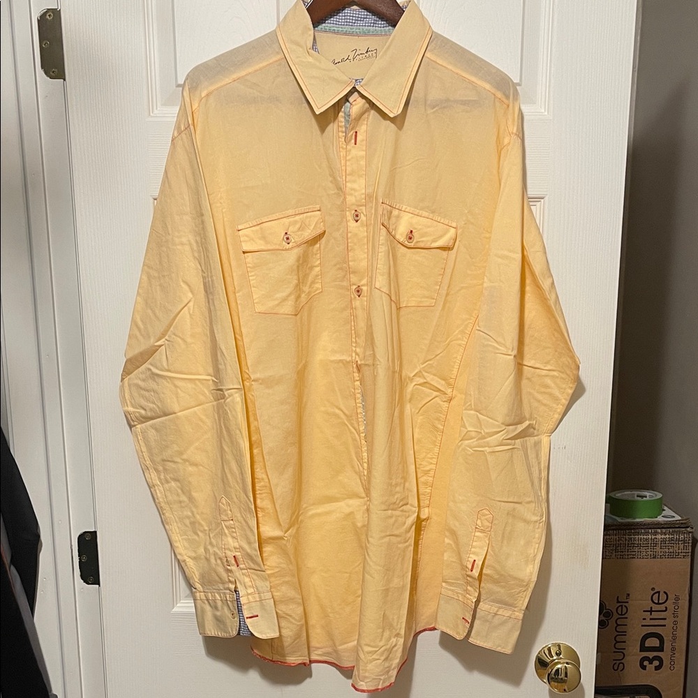 Orange Sherbet Button-Up Shirt